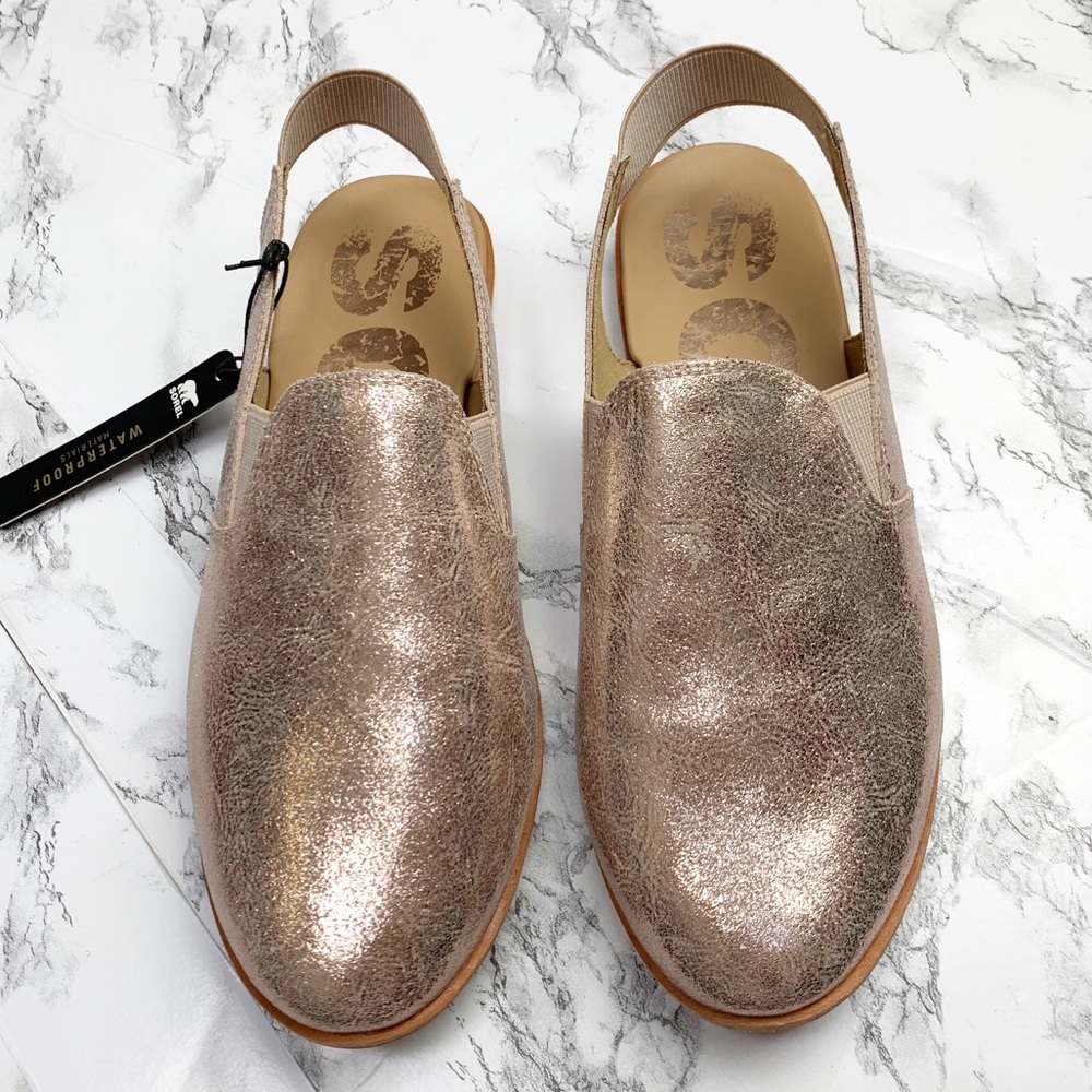 NWT Sorel Ella Slingback Mule Sandal in Rose Gold - Picture 3 of 6